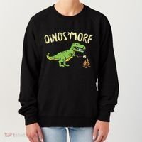 Dinosmore Funny Dino Smore Camping Dinosaur Camp Camper Women's Sweatshirt thumb 0