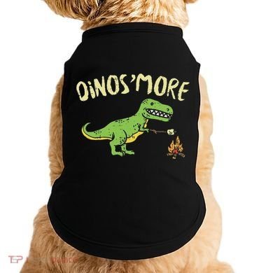Dinosmore Funny Dino Smore Camping Dinosaur Camp Camper Doggie Tank