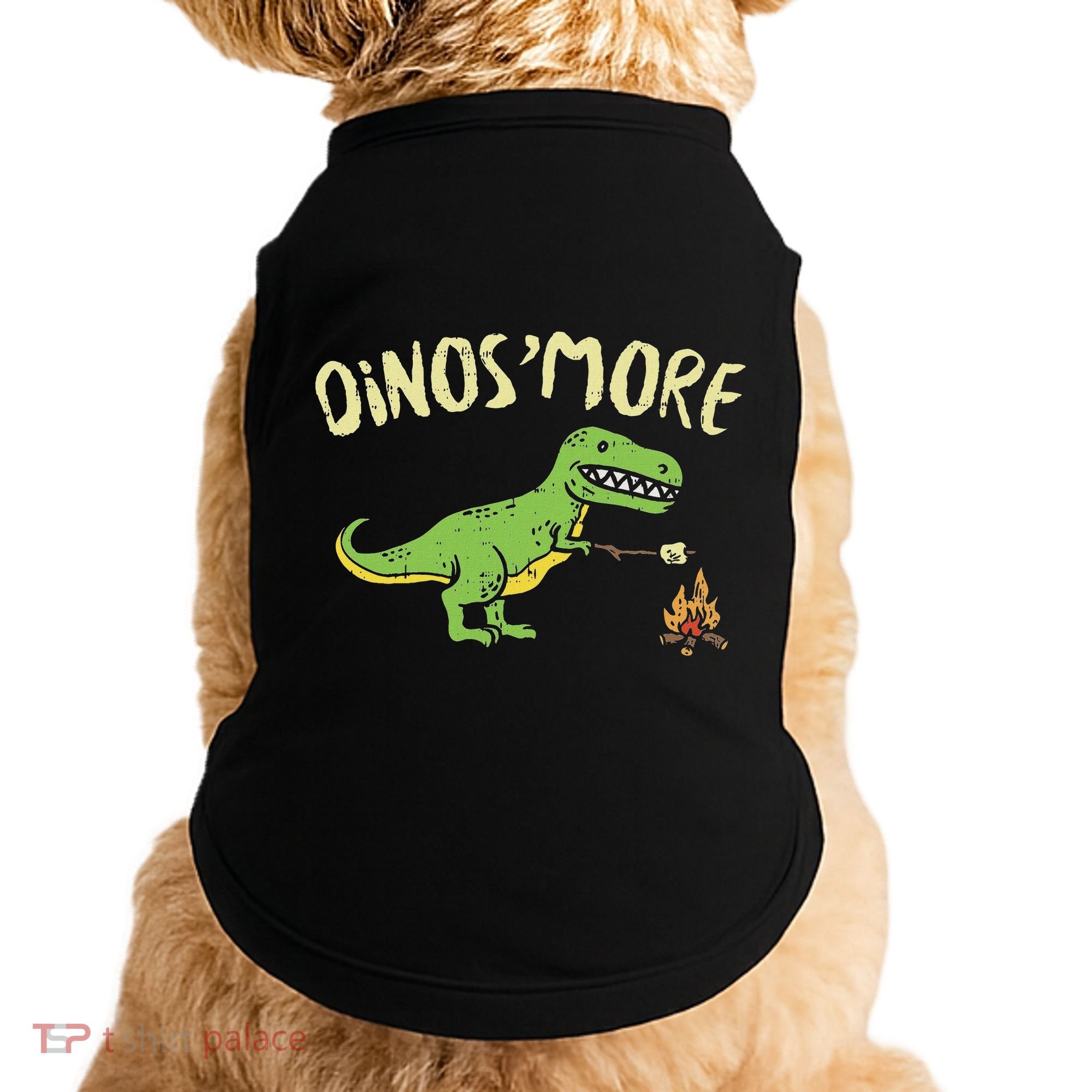 Dinosmore Funny Dino Smore Camping Dinosaur Camp Camper Doggie Tank