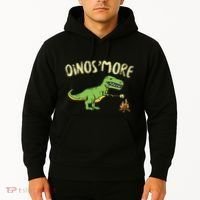Dinosmore Funny Dino Smore Camping Dinosaur Camp Camper Hoodie thumb 2