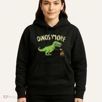 Dinosmore Funny Dino Smore Camping Dinosaur Camp Camper Hoodie thumb 5
