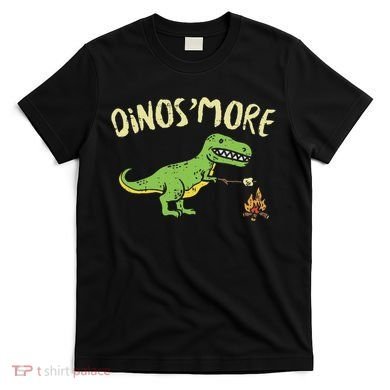 Dinosmore Funny Dino Smore Camping Dinosaur Camp Camper T-Shirt