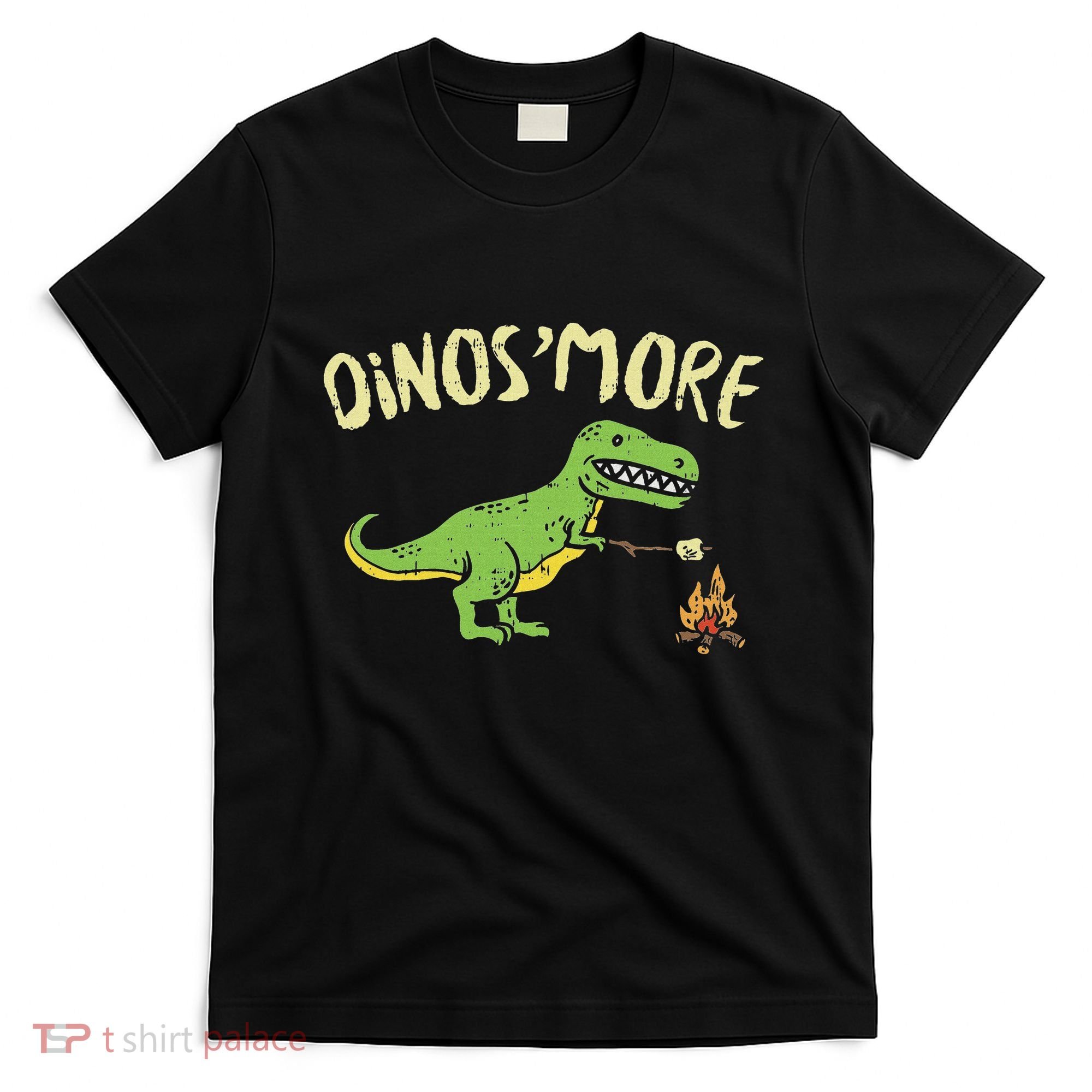 Dinosmore Funny Dino Smore Camping Dinosaur Camp Camper T-Shirt