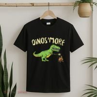 Dinosmore Funny Dino Smore Camping Dinosaur Camp Camper T-Shirt thumb 2