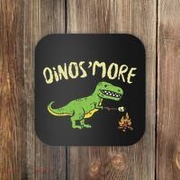 Dinosmore Funny Dino Smore Camping Dinosaur Camp Camper Coaster thumb 0