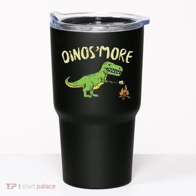 Dinosmore Funny Dino Smore Camping Dinosaur Camp Camper Tumbler