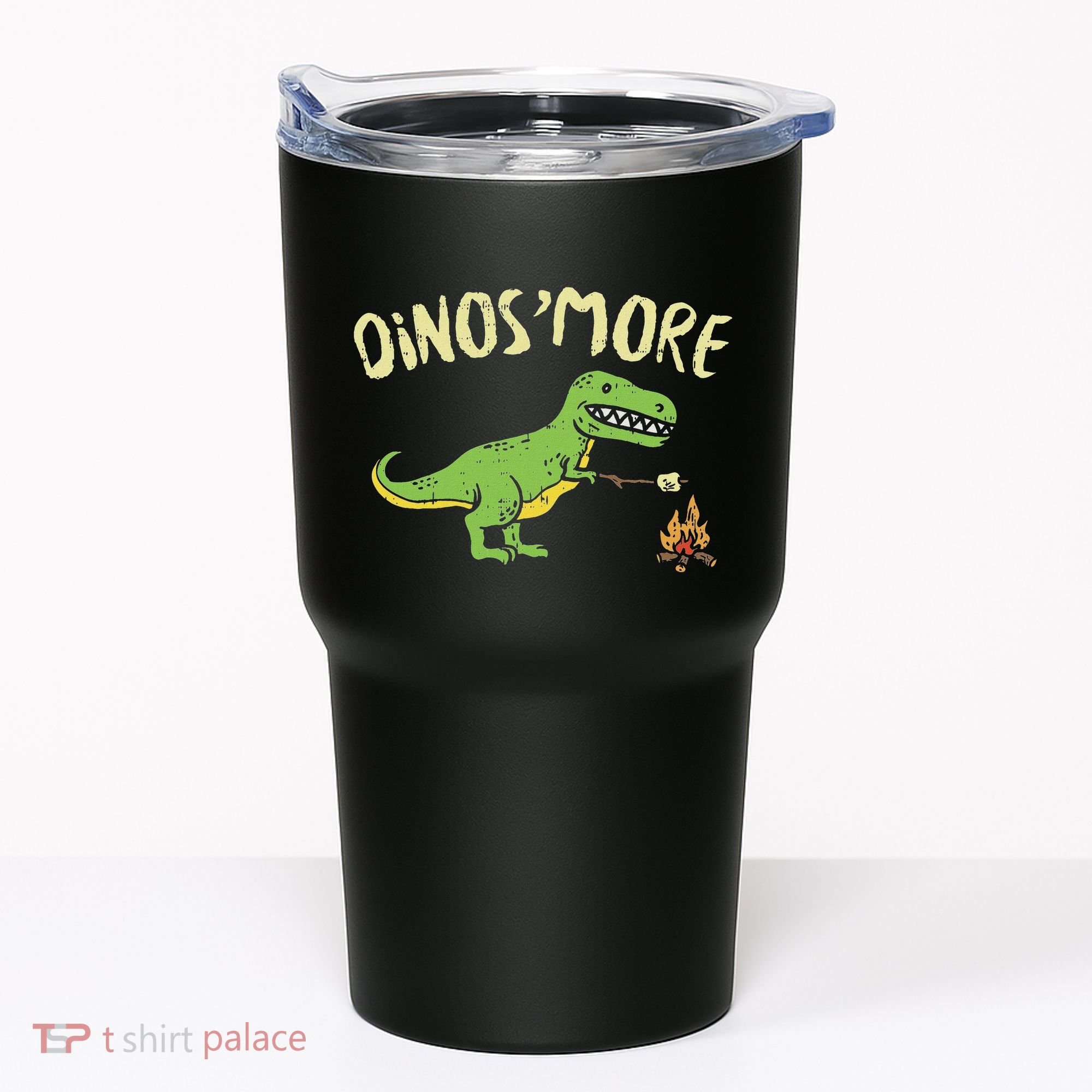 Dinosmore Funny Dino Smore Camping Dinosaur Camp Camper Tumbler