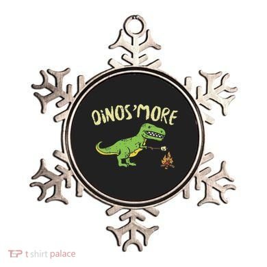 Dinosmore Funny Dino Smore Camping Dinosaur Camp Camper Ornament