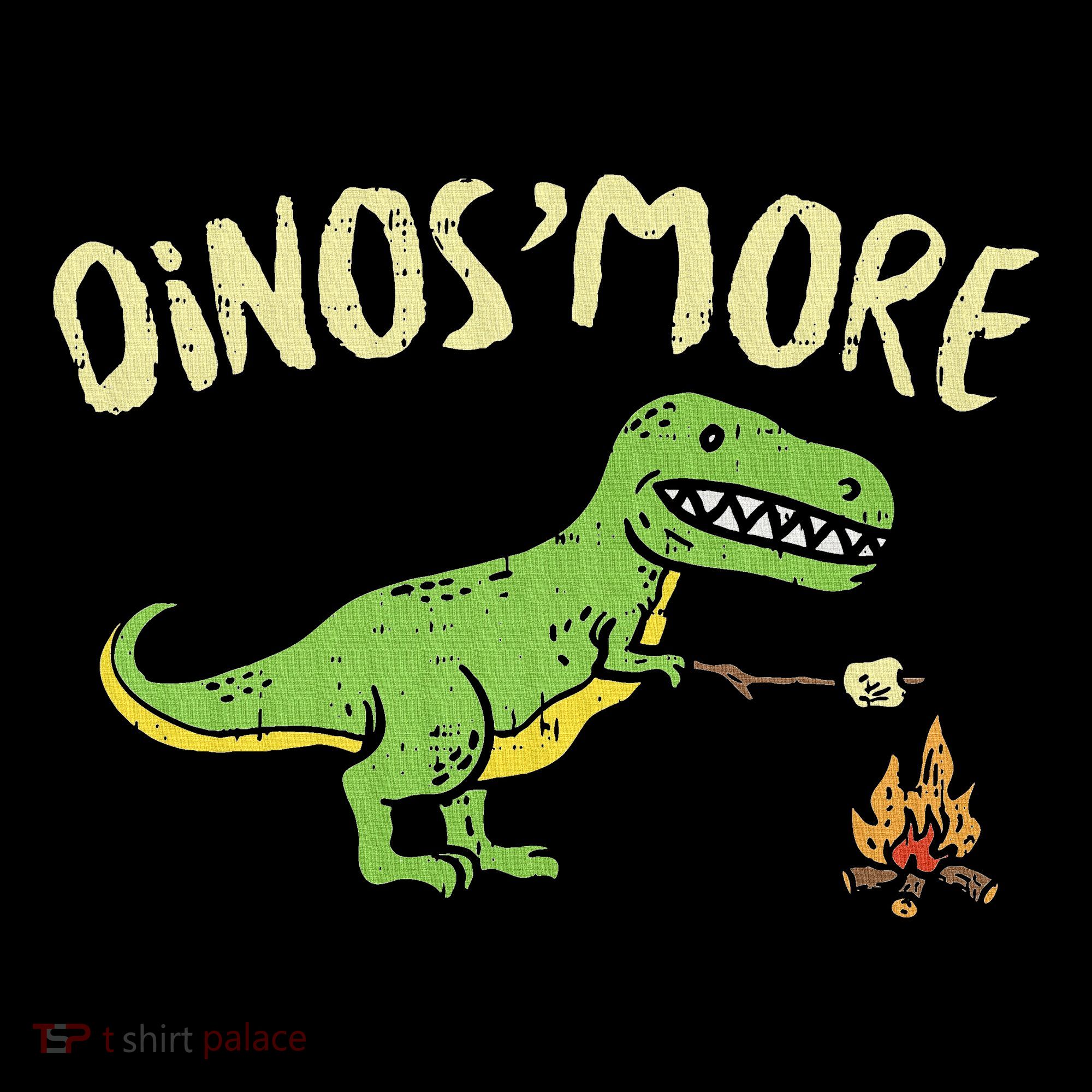 Dinosmore Funny Dino Smore Camping Dinosaur Camp Camper Ornament