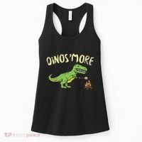Dinosmore Funny Dino Smore Camping Dinosaur Camp Camper Women's Tank Top thumb 0