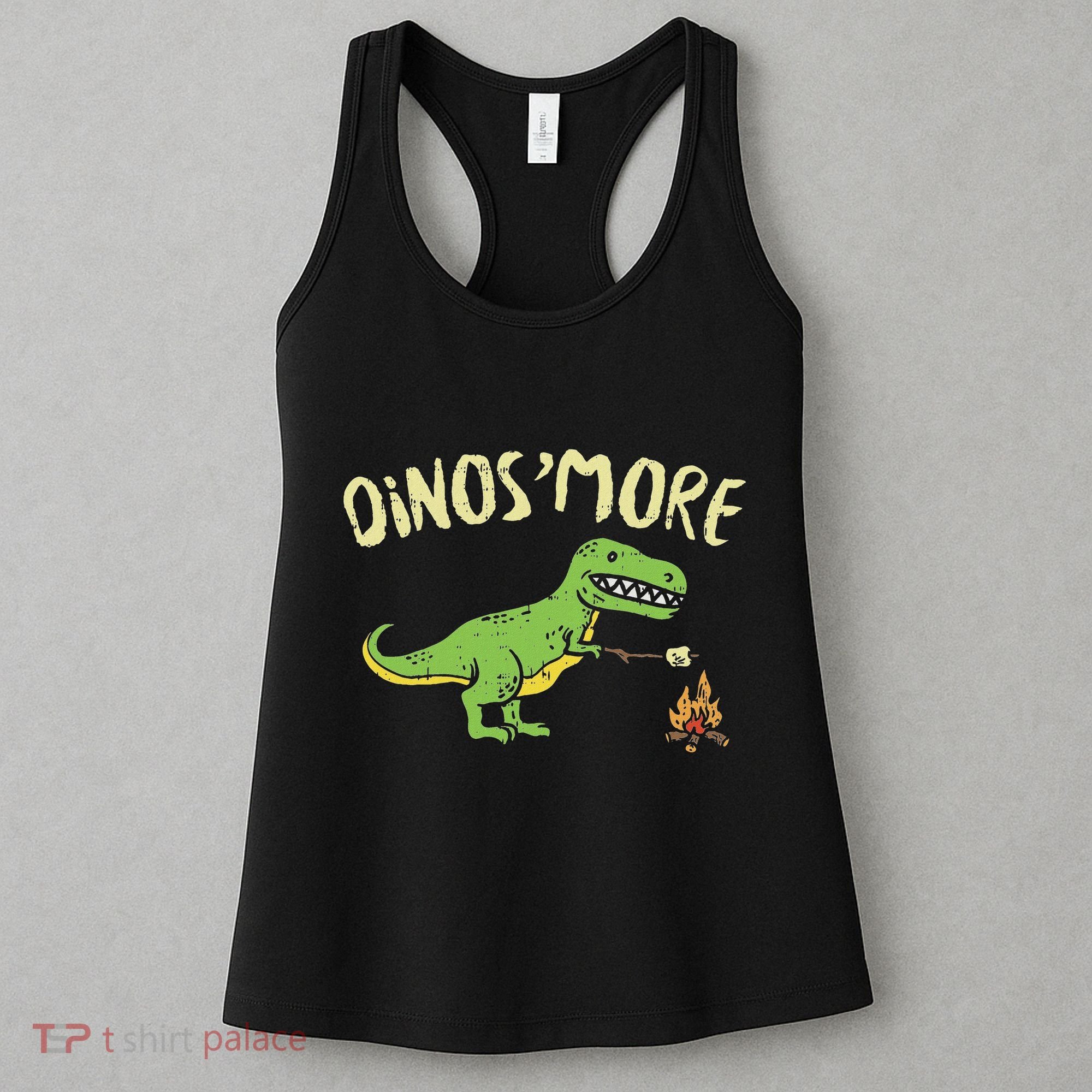 Dinosmore Funny Dino Smore Camping Dinosaur Camp Camper Women's Tank Top
