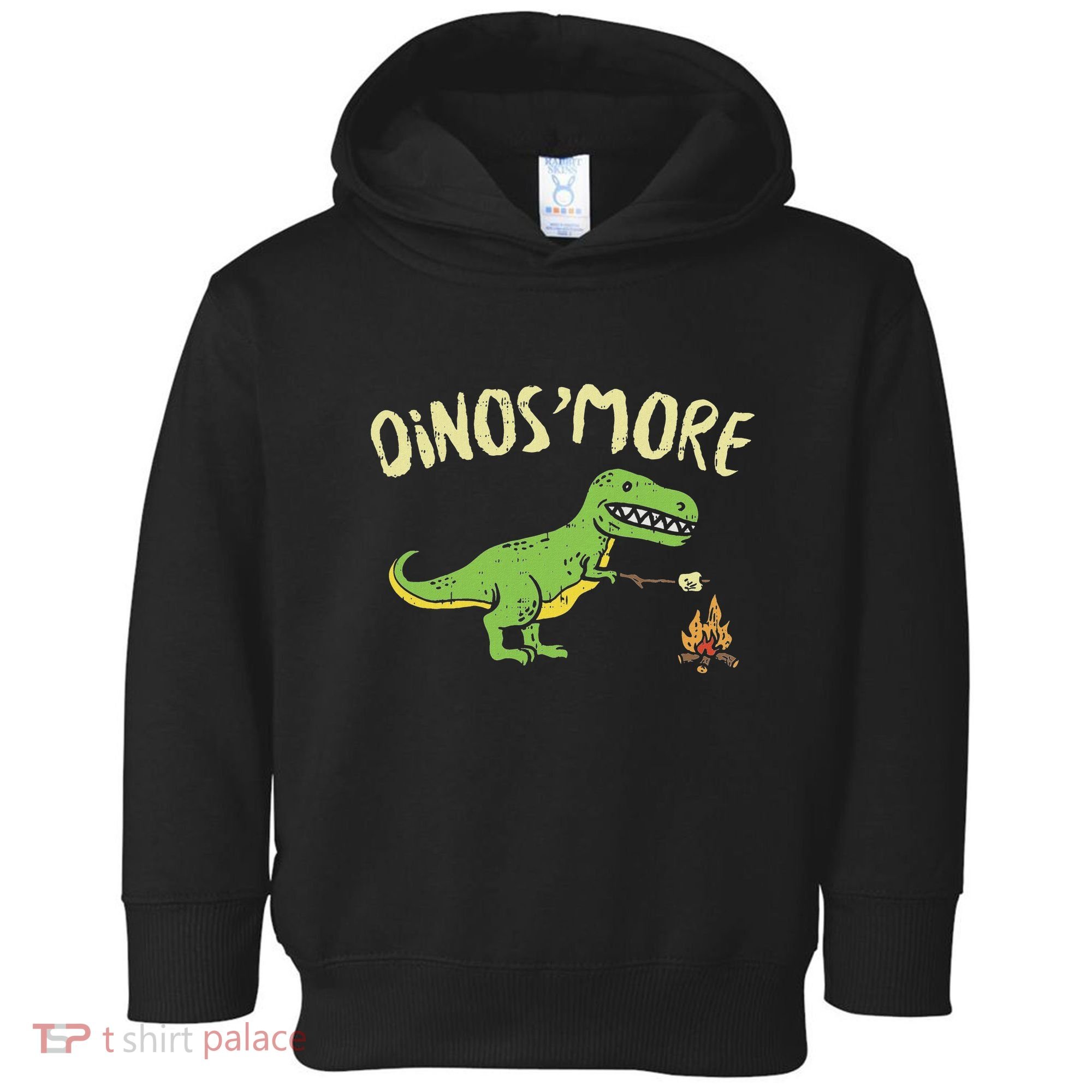 Dinosmore Funny Dino Smore Camping Dinosaur Camp Camper Toddler Hoodie