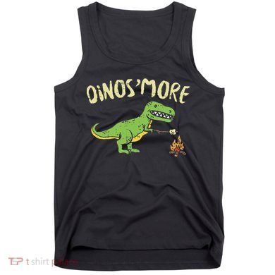 Dinosmore Funny Dino Smore Camping Dinosaur Camp Camper Tank Top
