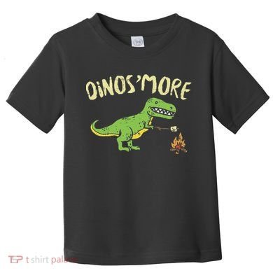 Dinosmore Funny Dino Smore Camping Dinosaur Camp Camper Toddler T-Shirt