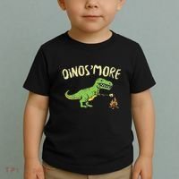 Dinosmore Funny Dino Smore Camping Dinosaur Camp Camper Toddler T-Shirt thumb 2