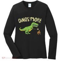 Dinosmore Funny Dino Smore Camping Dinosaur Camp Camper Women's Long Sleeve Shirt thumb 0