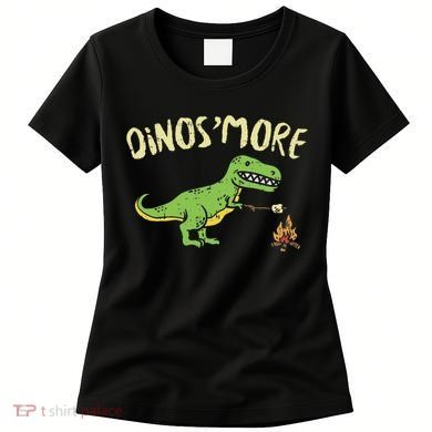 Dinosmore Funny Dino Smore Camping Dinosaur Camp Camper Women's T-Shirt