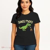 Dinosmore Funny Dino Smore Camping Dinosaur Camp Camper Women's T-Shirt thumb 4