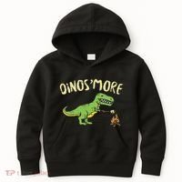 Dinosmore Funny Dino Smore Camping Dinosaur Camp Camper Kids Hoodie thumb 0