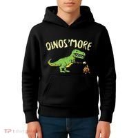 Dinosmore Funny Dino Smore Camping Dinosaur Camp Camper Kids Hoodie thumb 4