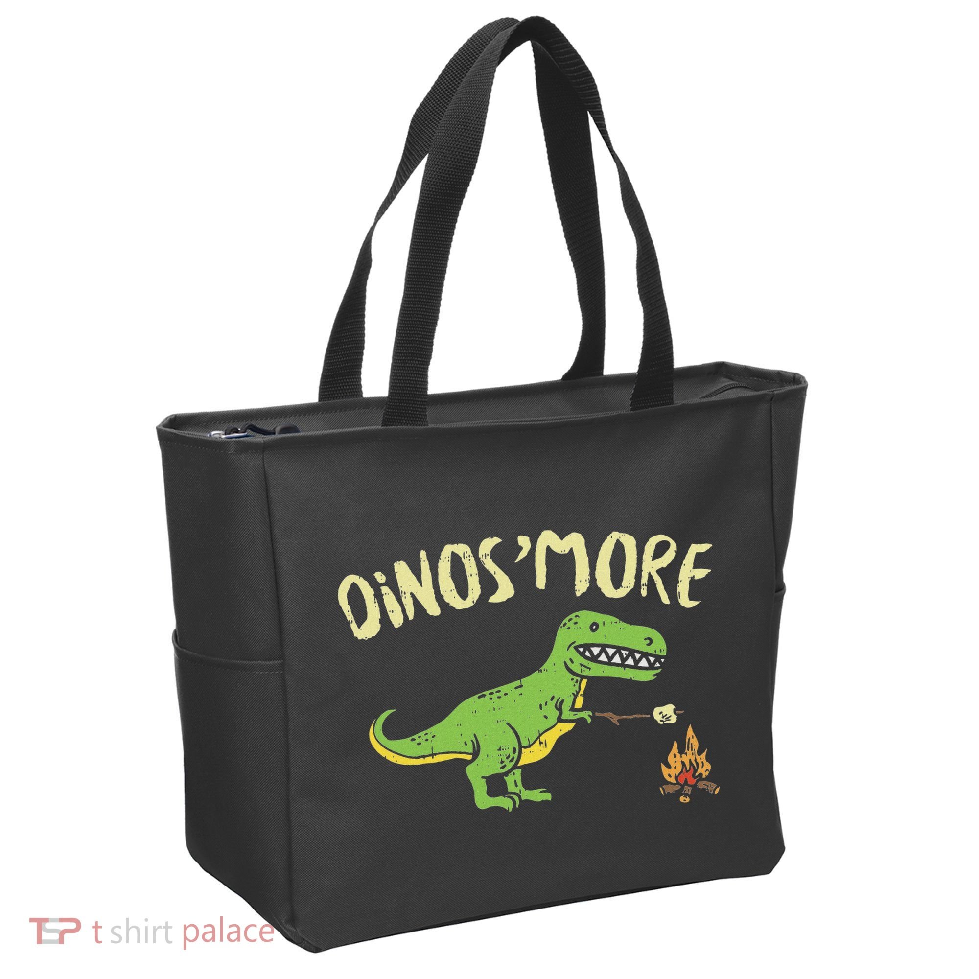 Dinosmore Funny Dino Smore Camping Dinosaur Camp Camper Tote Bag