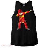 Dabbing Firefighter Dab Junior Firefighters Funny Fire Gift Ladies PosiCharge Tri-Blend Wicking Tank thumb 0