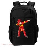 Dabbing Firefighter Dab Junior Firefighters Funny Fire Gift Backpack thumb 0
