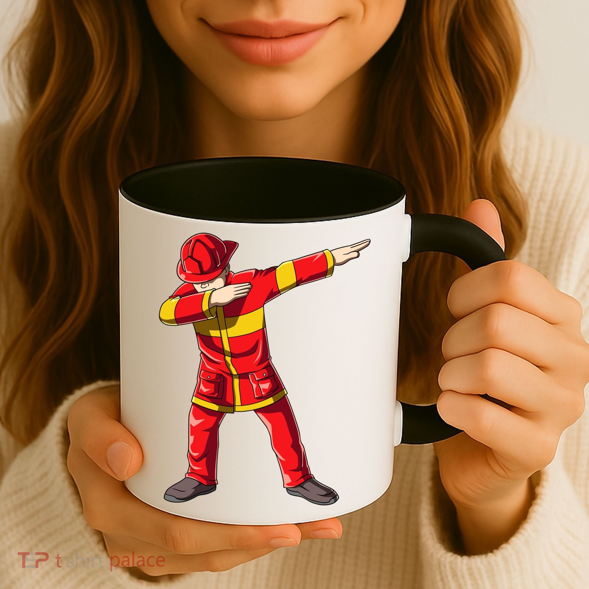 Dabbing Firefighter Dab Junior Firefighters Funny Fire Gift Coffee Mug