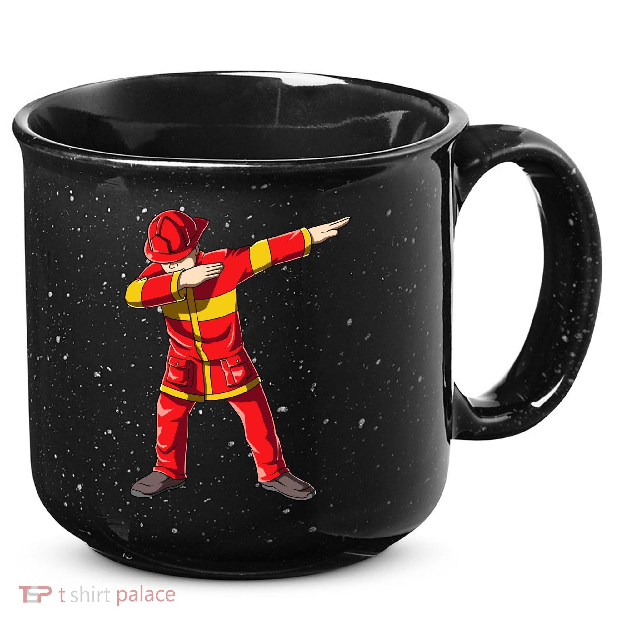 Dabbing Firefighter Dab Junior Firefighters Funny Fire Gift 15oz Campfire Ceramic Mug