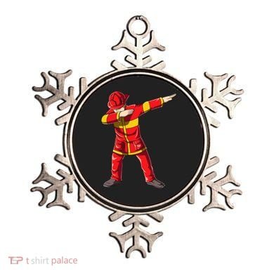 Dabbing Firefighter Dab Junior Firefighters Funny Fire Gift Ornament