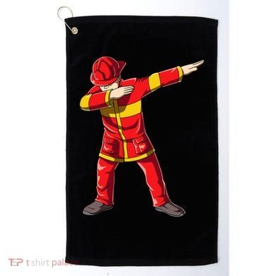 Dabbing Firefighter Dab Junior Firefighters Funny Fire Gift Golf Towel