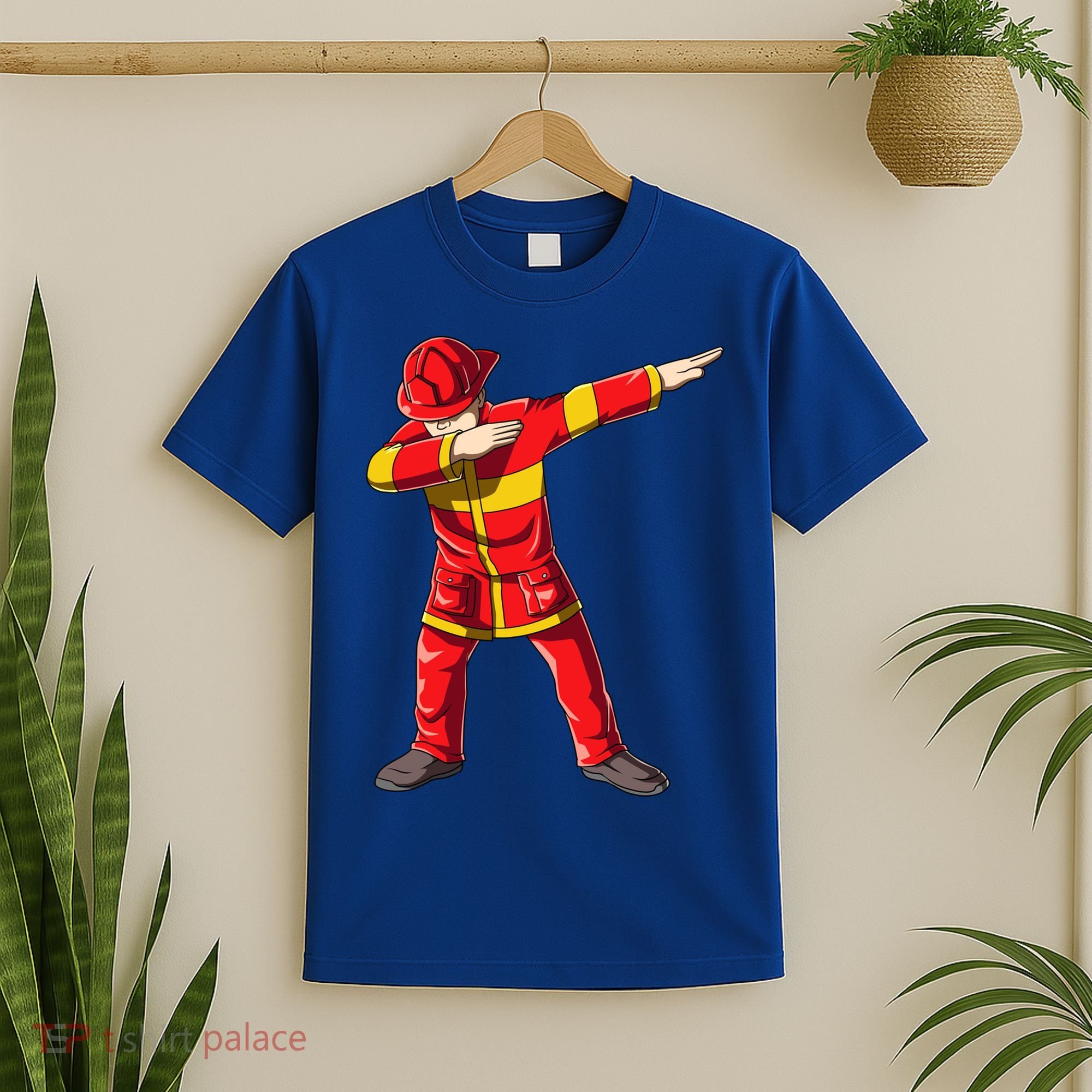 Dabbing Firefighter Dab Junior Firefighters Funny Fire Gift T-Shirt