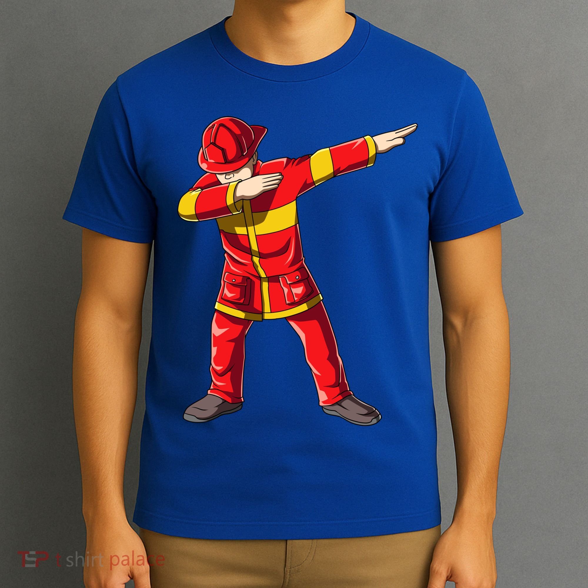 Dabbing Firefighter Dab Junior Firefighters Funny Fire Gift T-Shirt