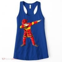 Dabbing Firefighter Dab Junior Firefighters Funny Fire Gift Women's Tank Top thumb 0