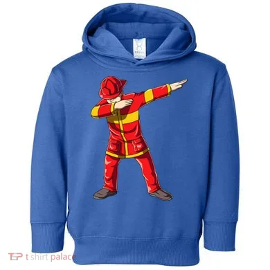 Dabbing Firefighter Dab Junior Firefighters Funny Fire Gift Toddler Hoodie