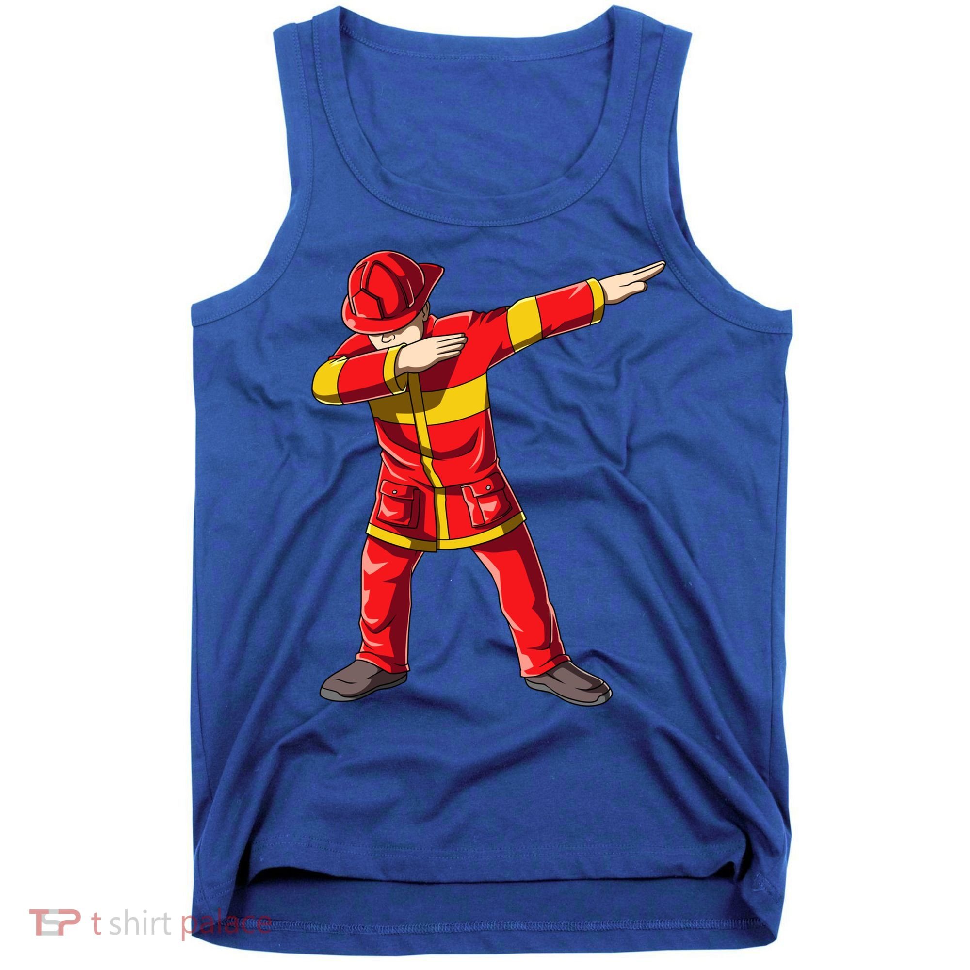Dabbing Firefighter Dab Junior Firefighters Funny Fire Gift Tank Top