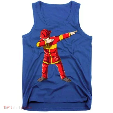 Dabbing Firefighter Dab Junior Firefighters Funny Fire Gift Tank Top
