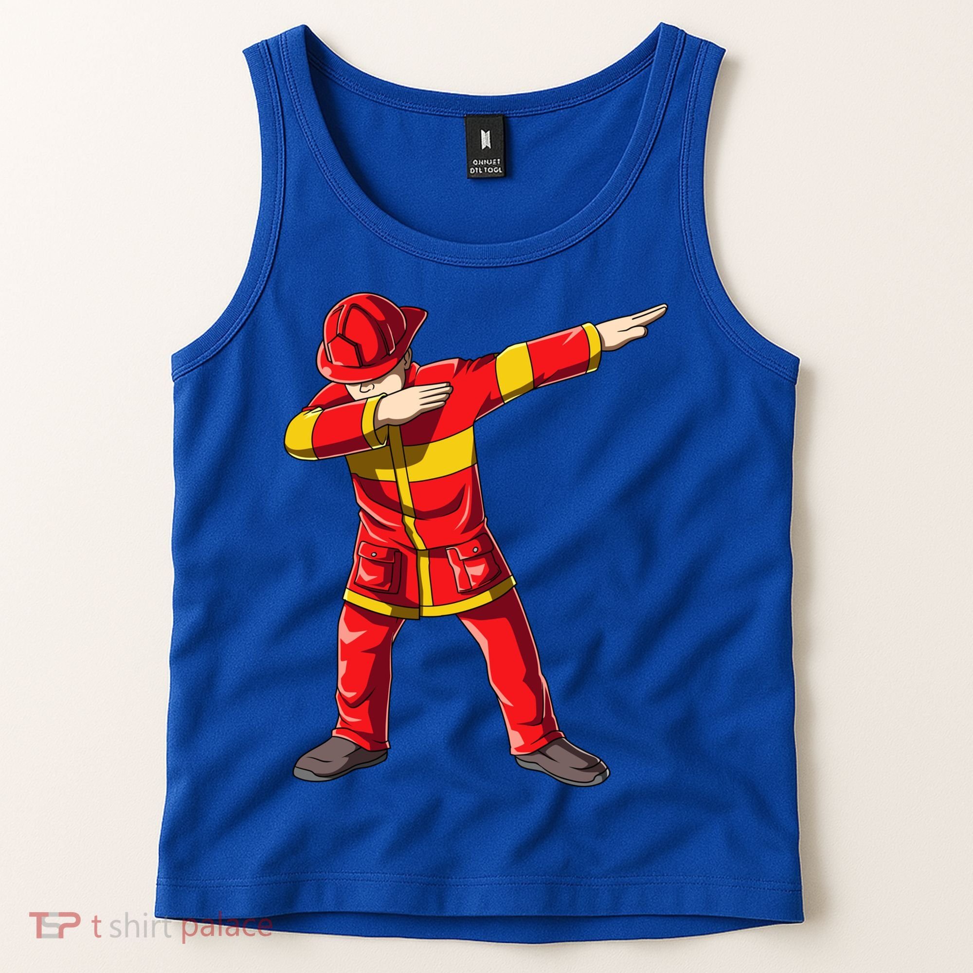 Dabbing Firefighter Dab Junior Firefighters Funny Fire Gift Tank Top
