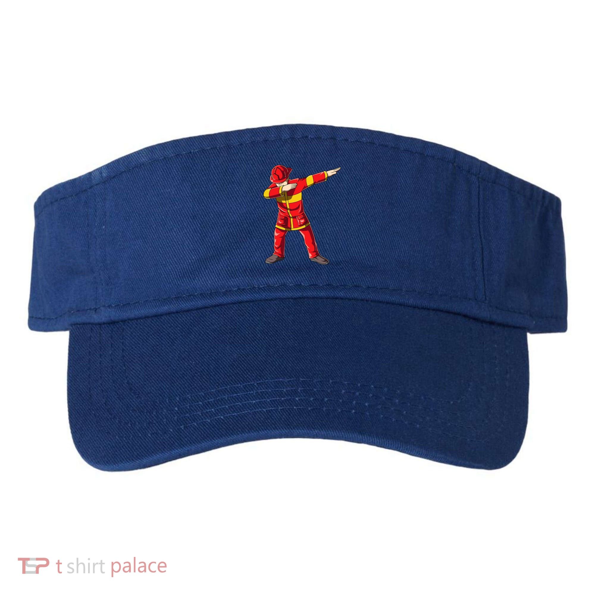 Dabbing Firefighter Dab Junior Firefighters Funny Fire Gift Visor