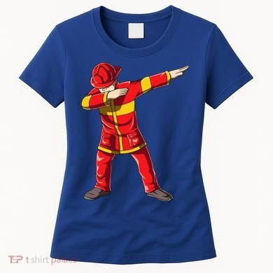 Dabbing Firefighter Dab Junior Firefighters Funny Fire Gift Women's T-Shirt