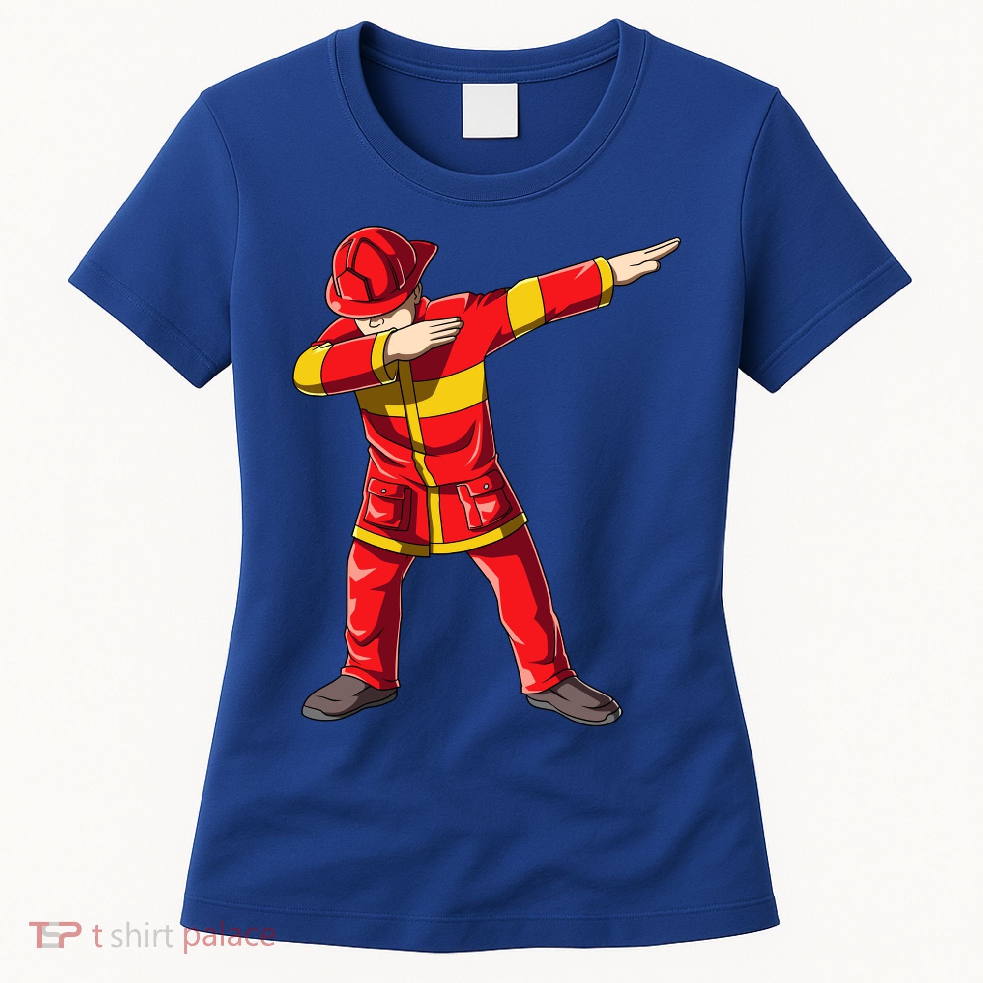 Dabbing Firefighter Dab Junior Firefighters Funny Fire Gift Women's T-Shirt