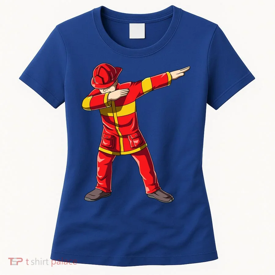 Dabbing Firefighter Dab Junior Firefighters Funny Fire Gift Women's T-Shirt