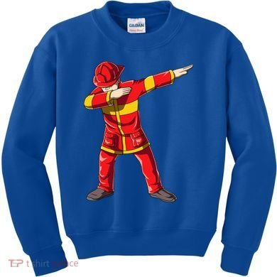 Dabbing Firefighter Dab Junior Firefighters Funny Fire Gift Kids Sweatshirt