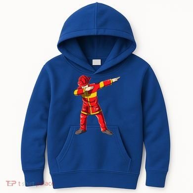 Dabbing Firefighter Dab Junior Firefighters Funny Fire Gift Kids Hoodie