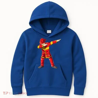 Dabbing Firefighter Dab Junior Firefighters Funny Fire Gift Kids Hoodie