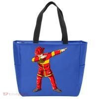 Dabbing Firefighter Dab Junior Firefighters Funny Fire Gift Tote Bag thumb 0