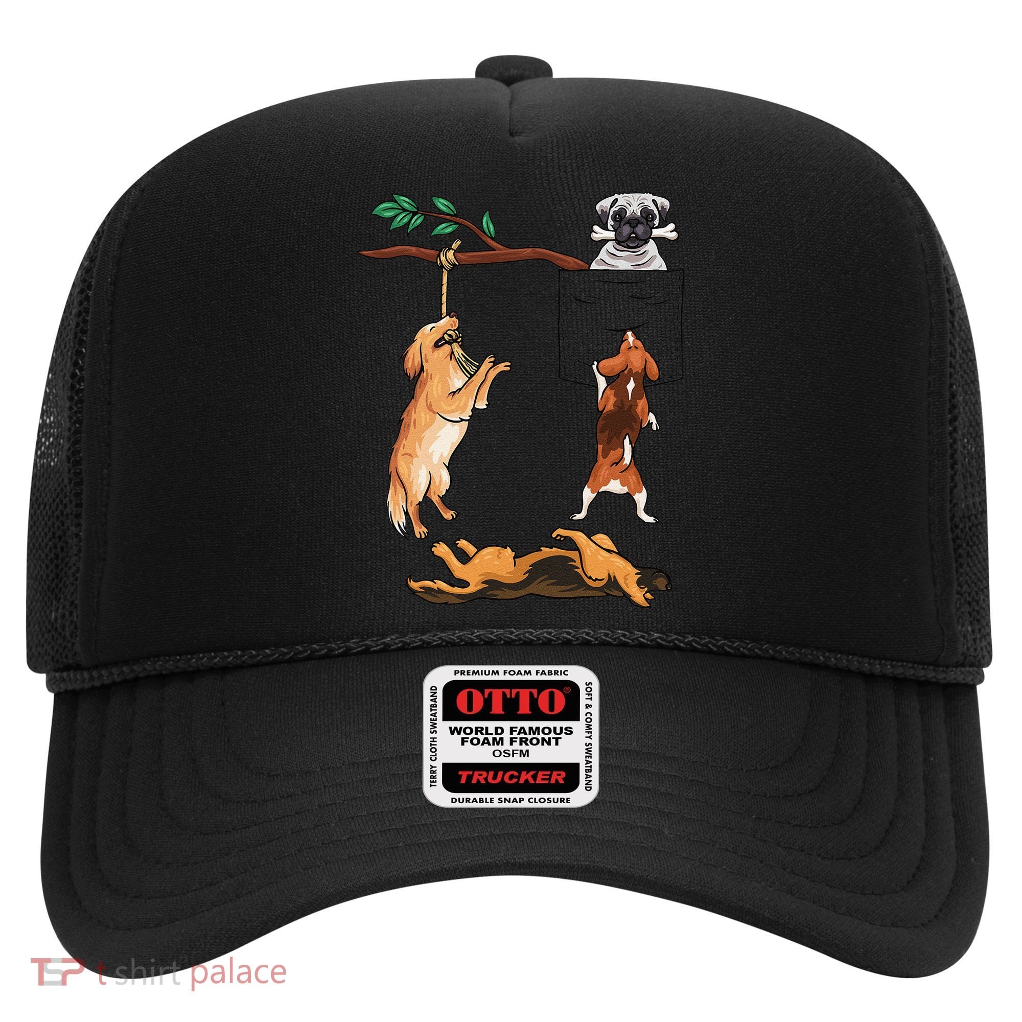 Dog, Funny Dog Tee, Dogs In Pocket, Dog Lover Hat