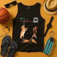 Dog, Funny Dog Tee, Dogs In Pocket, Dog Lover Tank Top thumb 4
