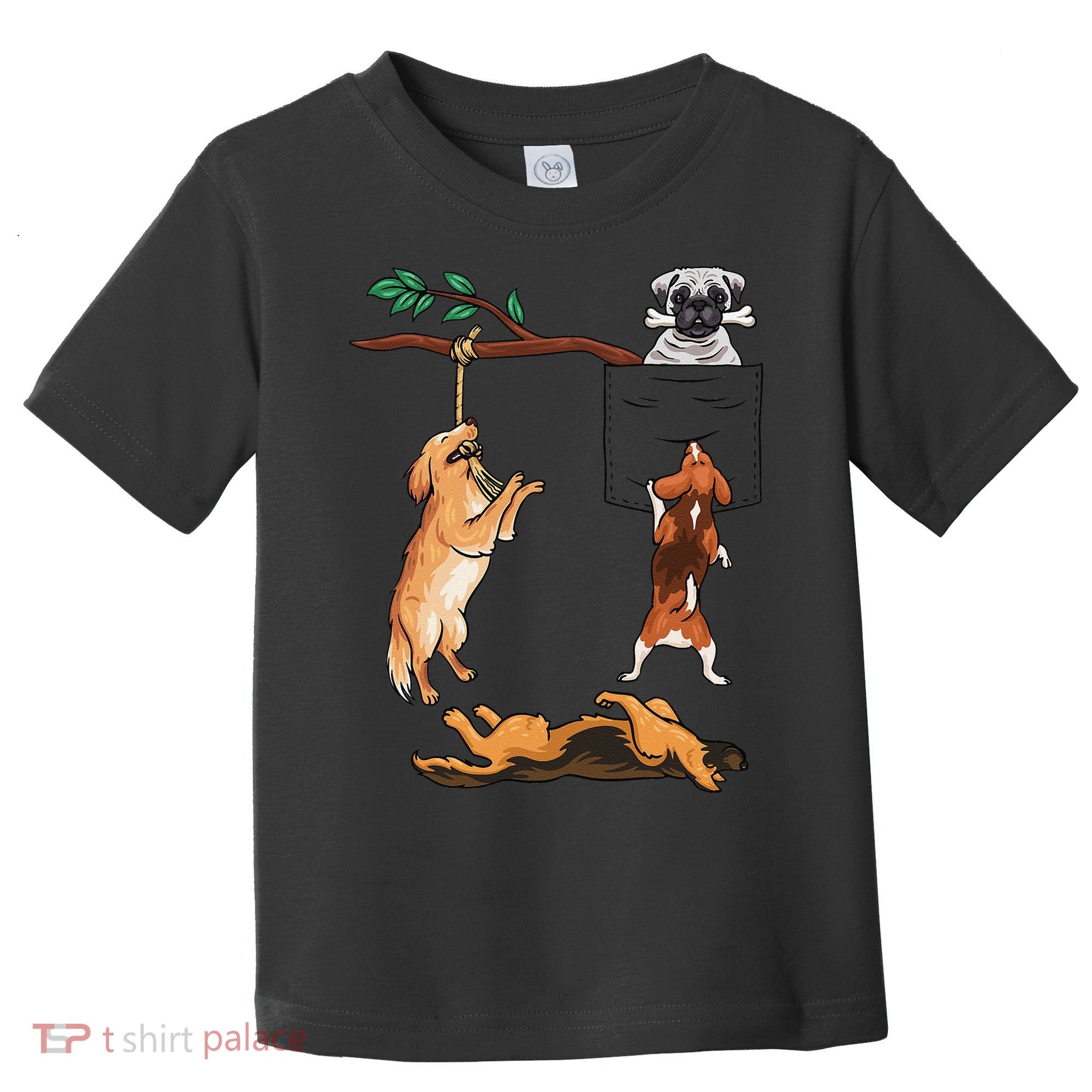 Dog, Funny Dog Tee, Dogs In Pocket, Dog Lover Toddler T-Shirt