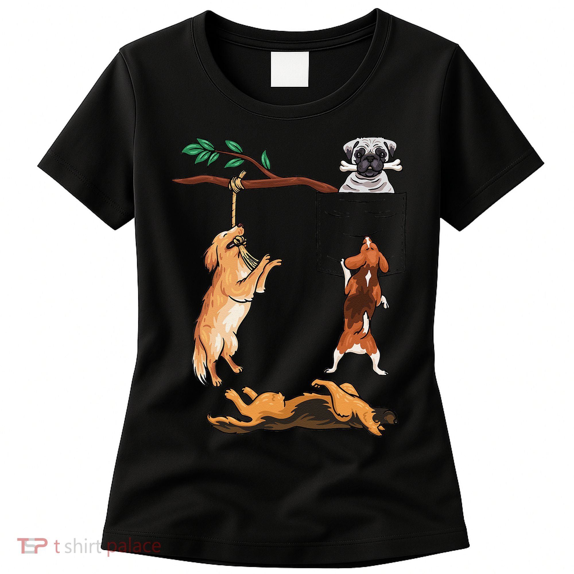 Dog, Funny Dog Tee, Dogs In Pocket, Dog Lover Women's T-Shirt